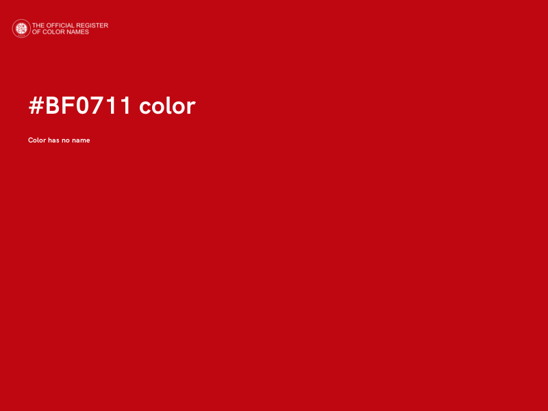 #BF0711 color image