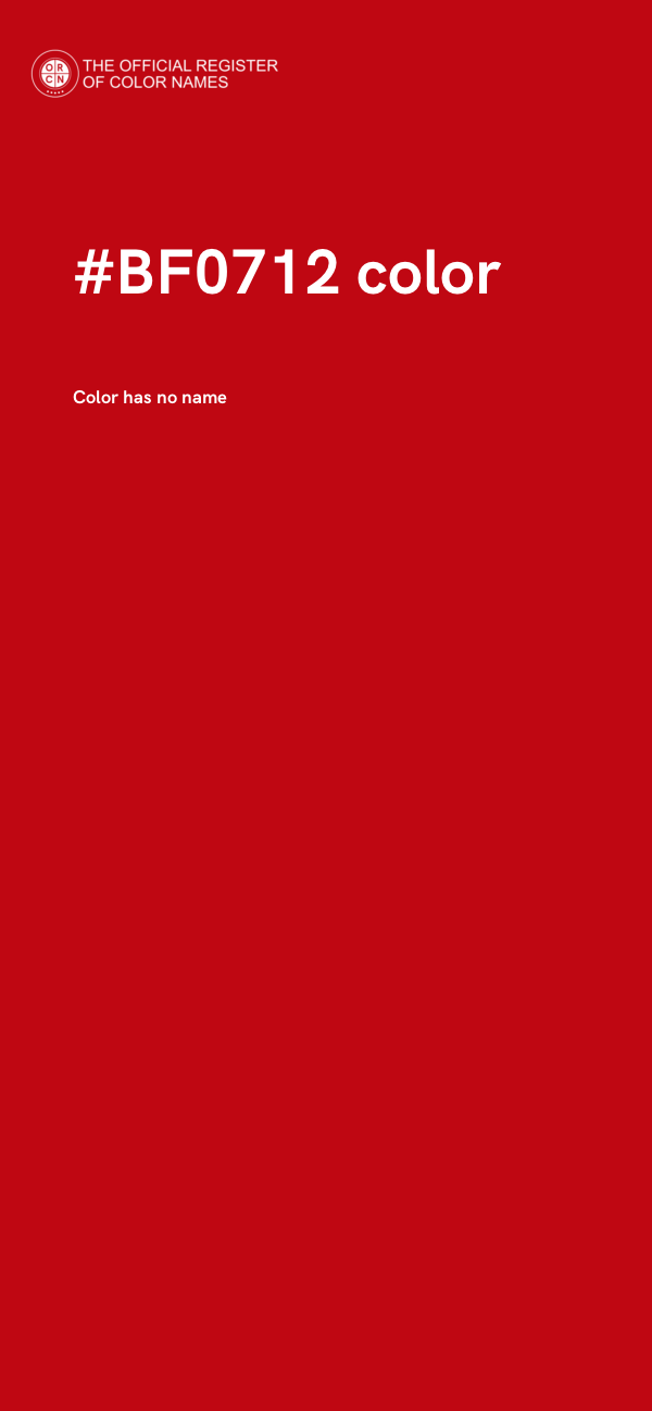 #BF0712 color image
