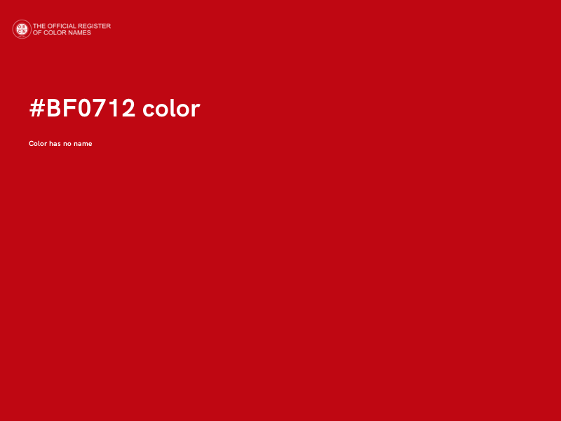 #BF0712 color image