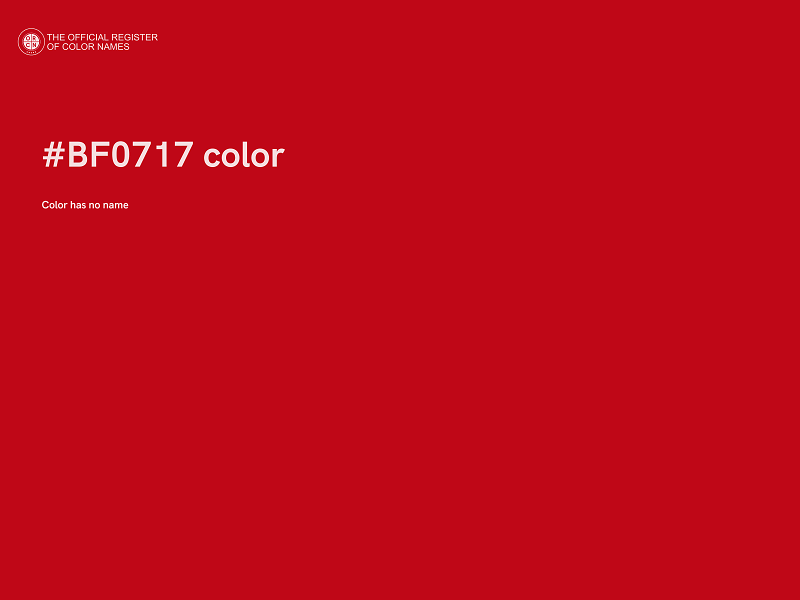 #BF0717 color image