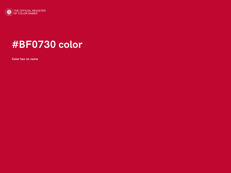 #BF0730 color image