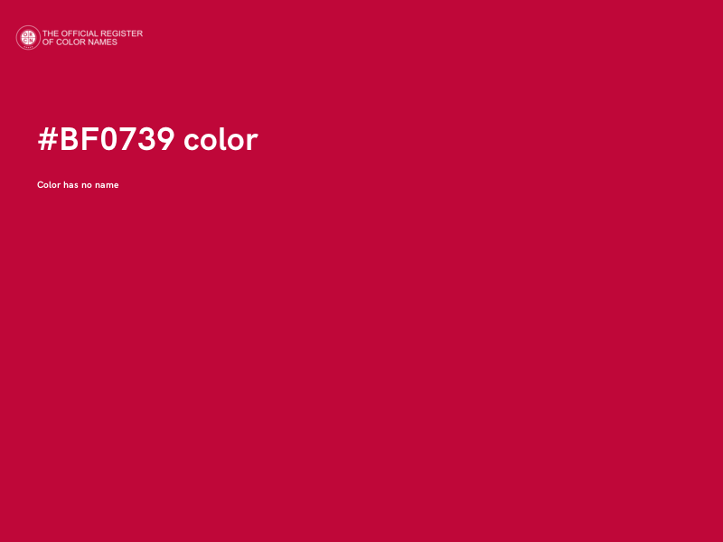 #BF0739 color image