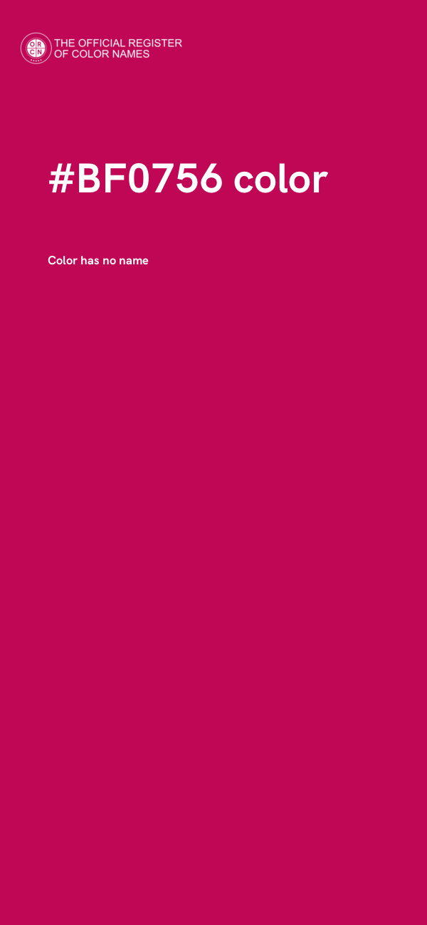 #BF0756 color image