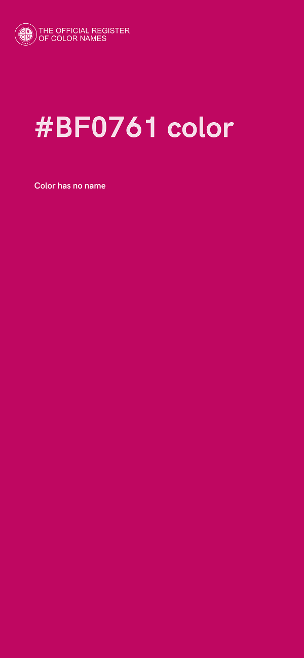 #BF0761 color image