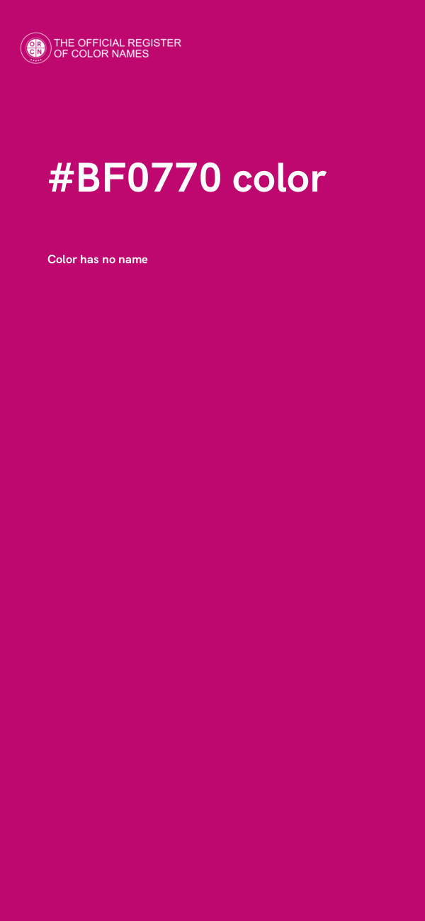 #BF0770 color image