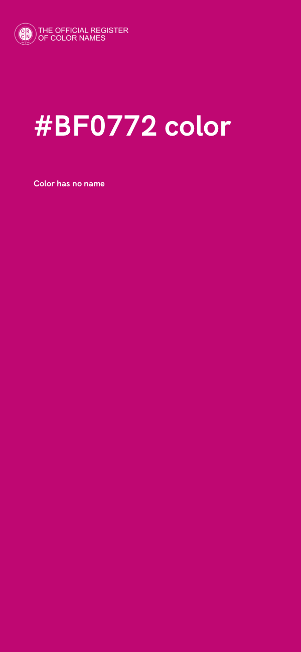 #BF0772 color image