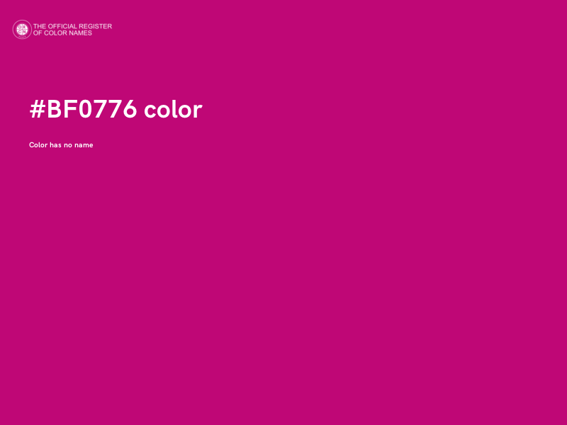 #BF0776 color image