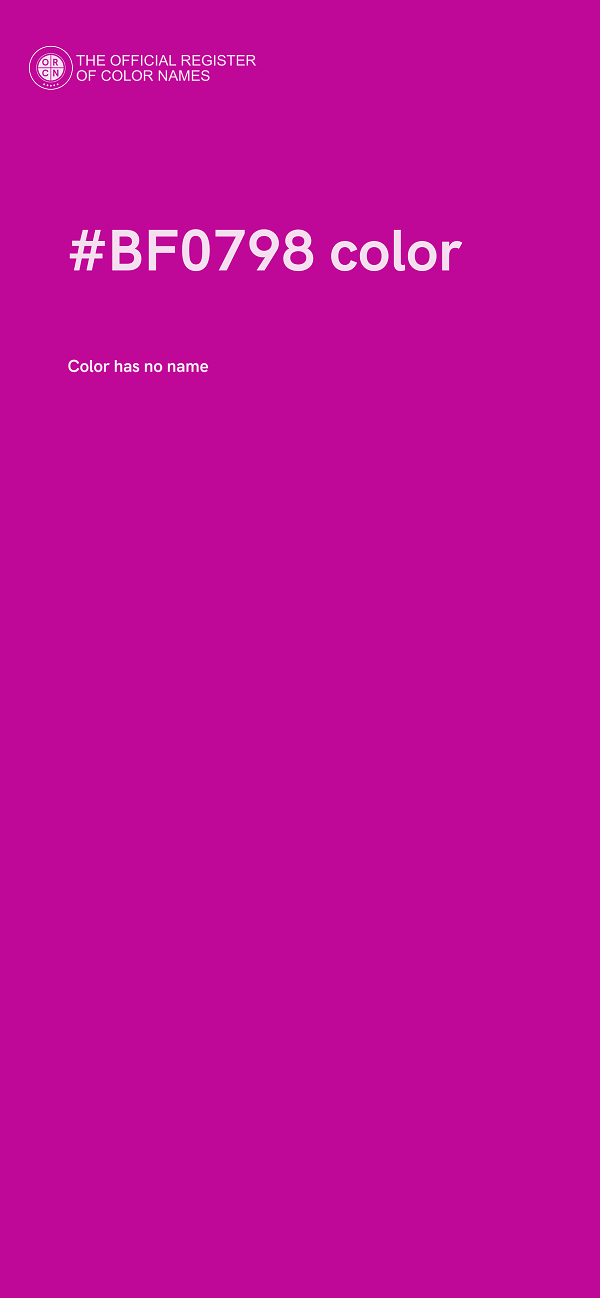 #BF0798 color image