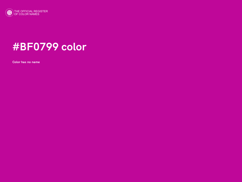 #BF0799 color image