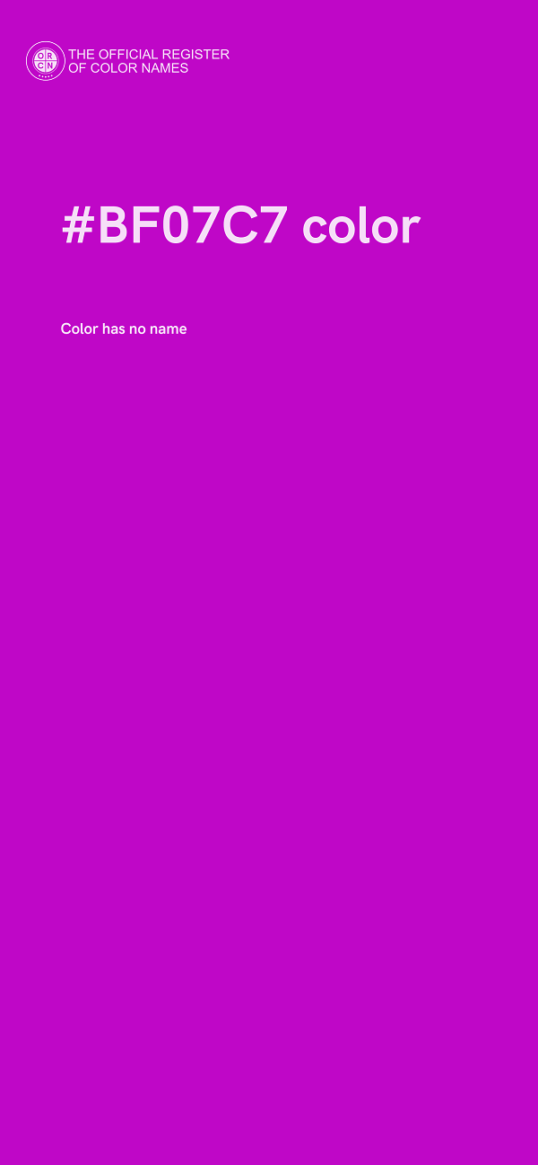 #BF07C7 color image