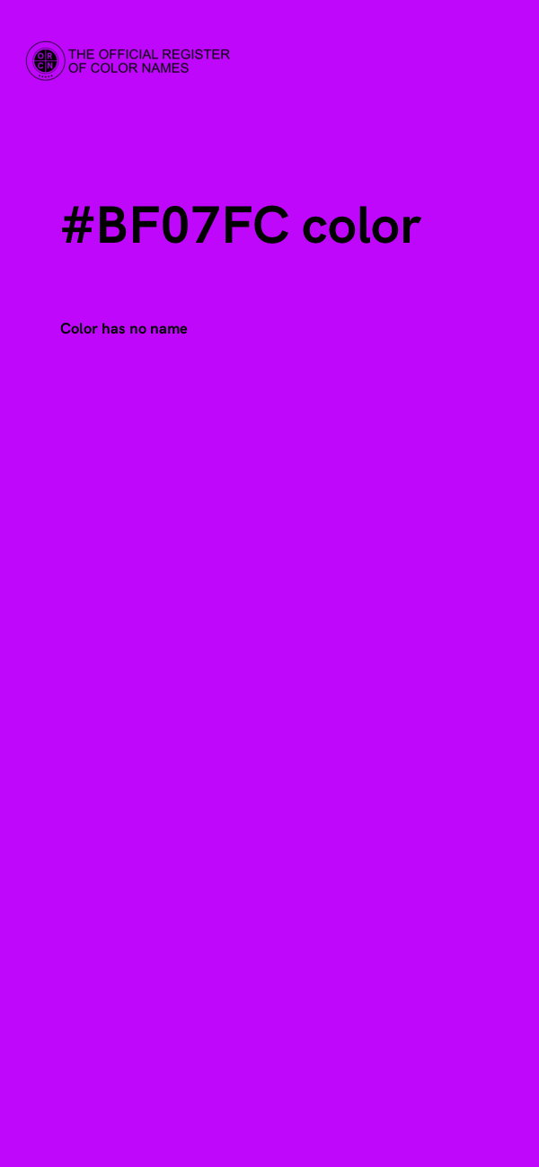 #BF07FC color image