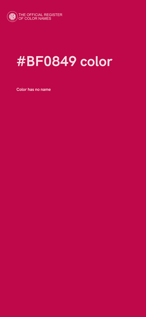 #BF0849 color image