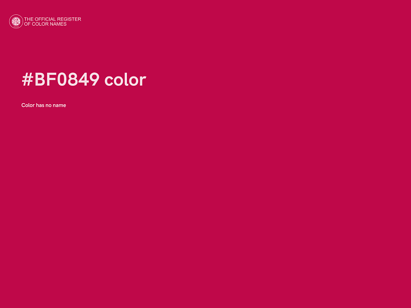 #BF0849 color image