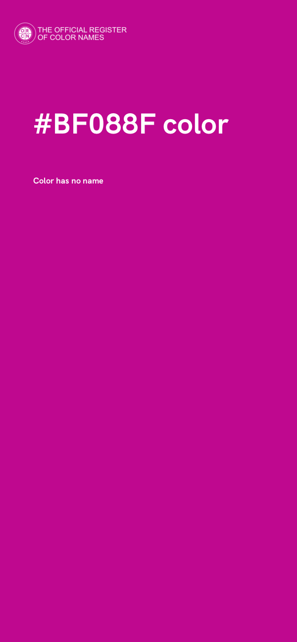 #BF088F color image