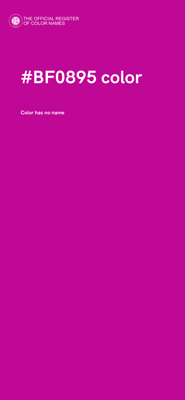 #BF0895 color image