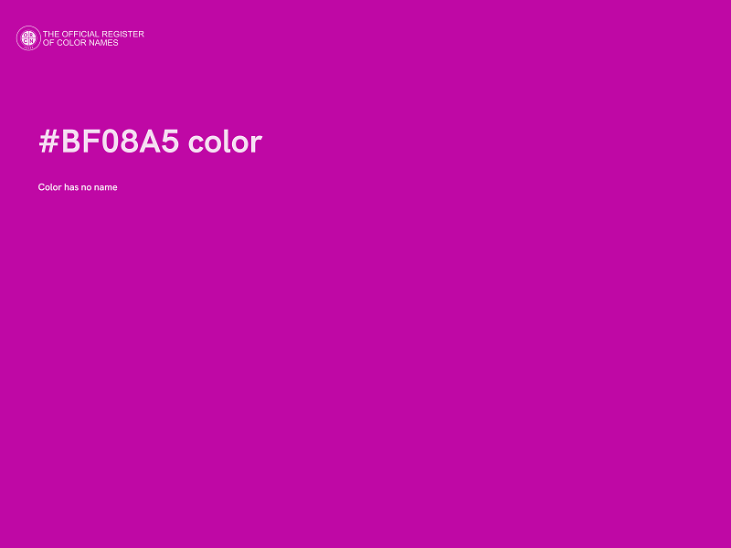 #BF08A5 color image