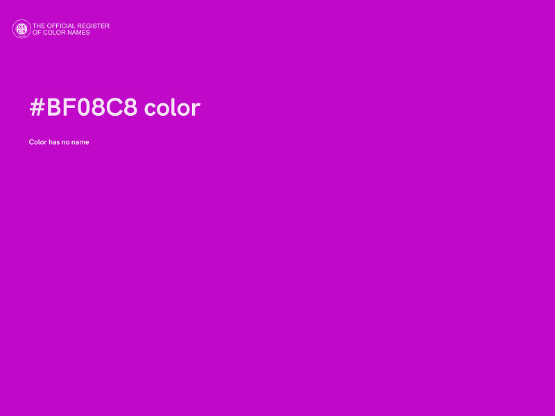#BF08C8 color image