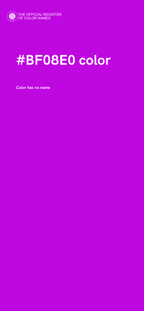 #BF08E0 color image