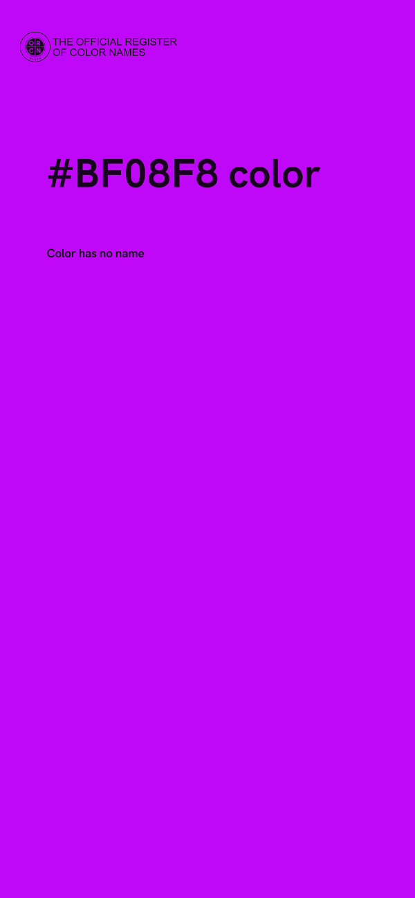 #BF08F8 color image