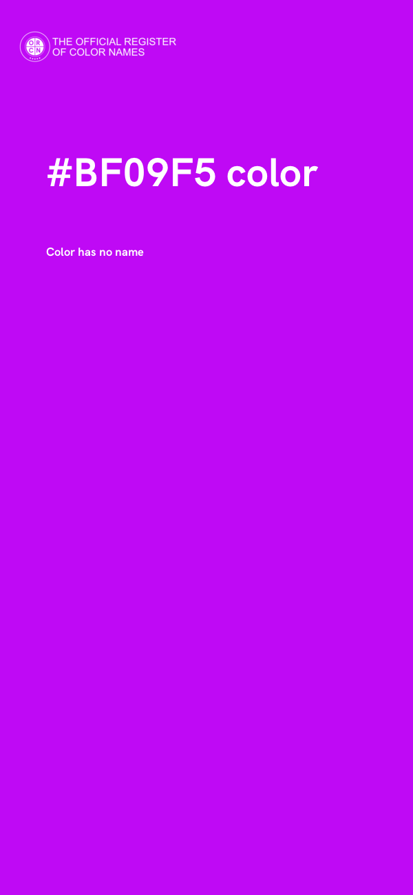 #BF09F5 color image