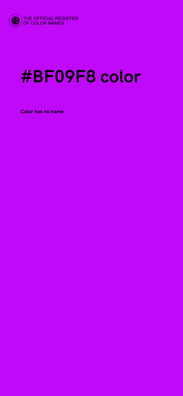 #BF09F8 color image