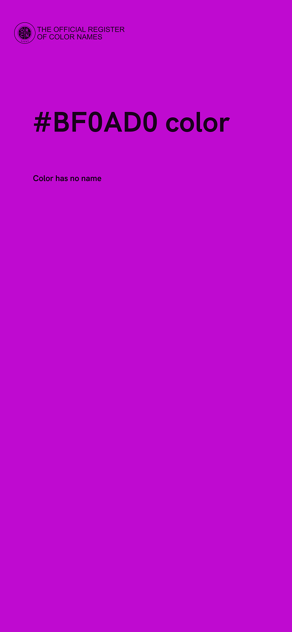 #BF0AD0 color image