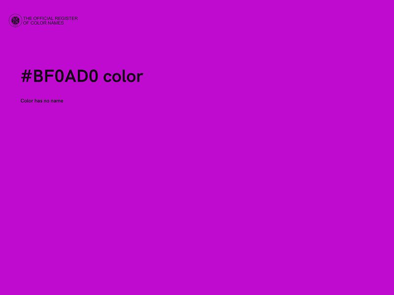 #BF0AD0 color image