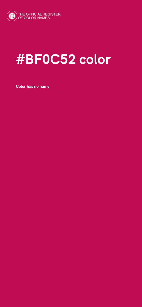 #BF0C52 color image
