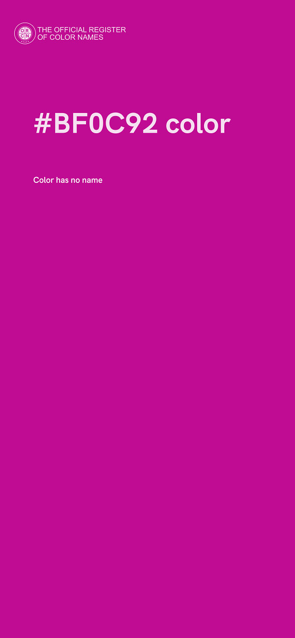 #BF0C92 color image