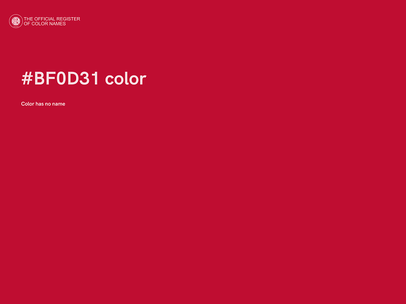 #BF0D31 color image