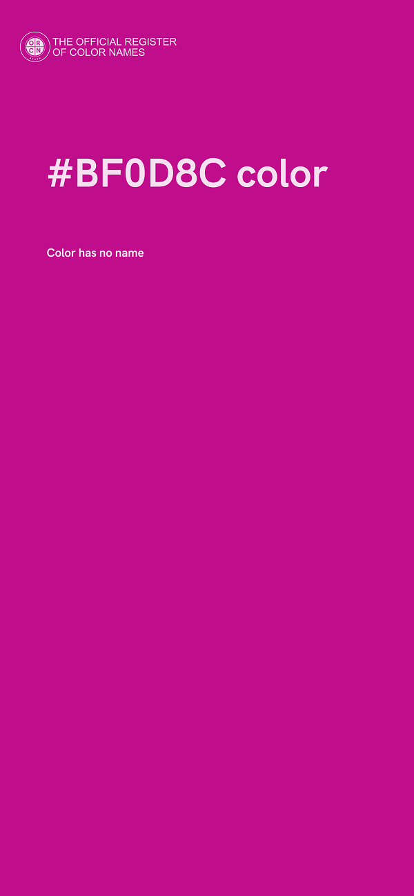 #BF0D8C color image