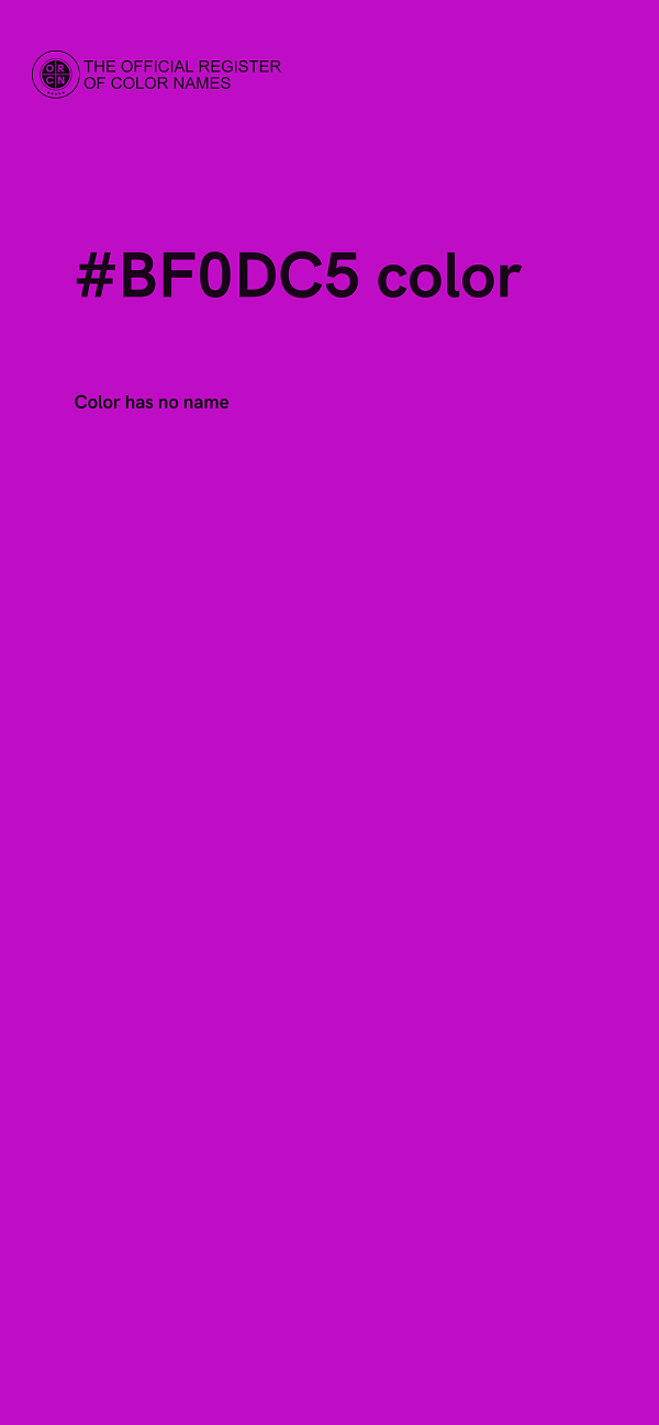 #BF0DC5 color image
