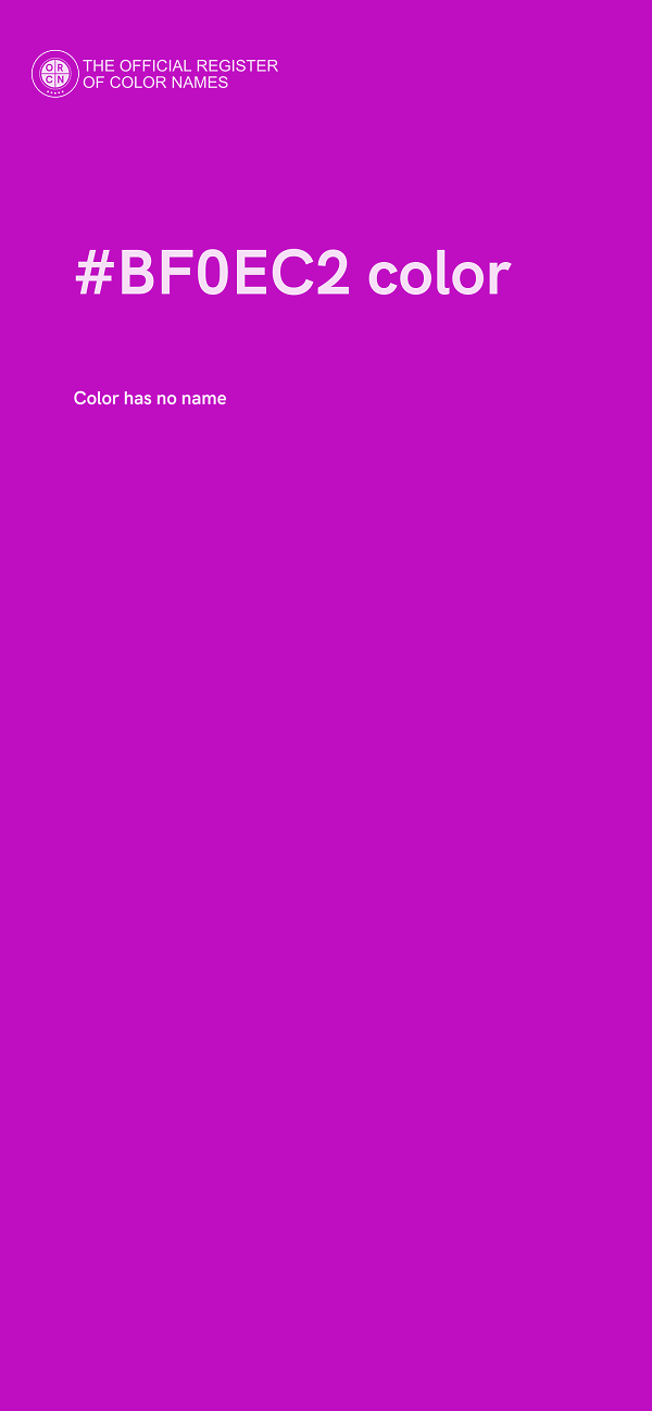 #BF0EC2 color image