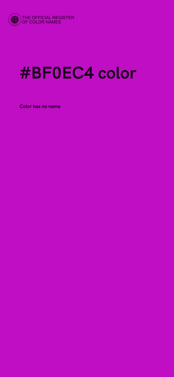#BF0EC4 color image