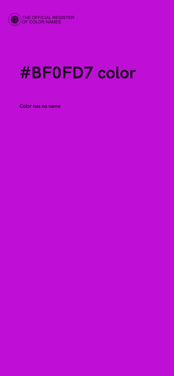 #BF0FD7 color image