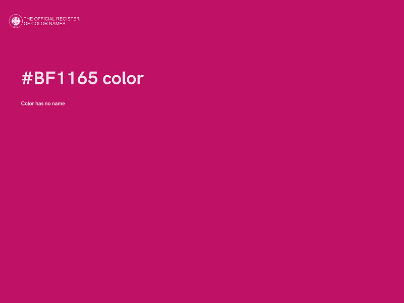 #BF1165 color image
