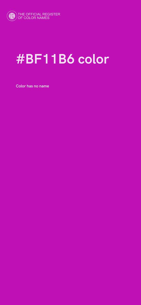 #BF11B6 color image