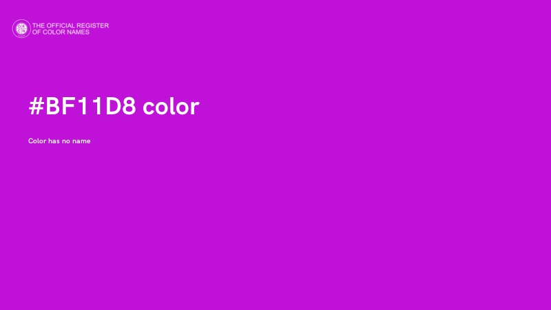 #BF11D8 color image