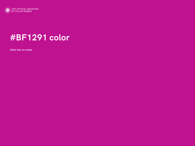 #BF1291 color image