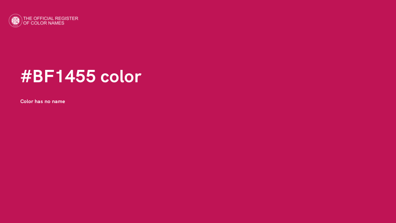#BF1455 color image
