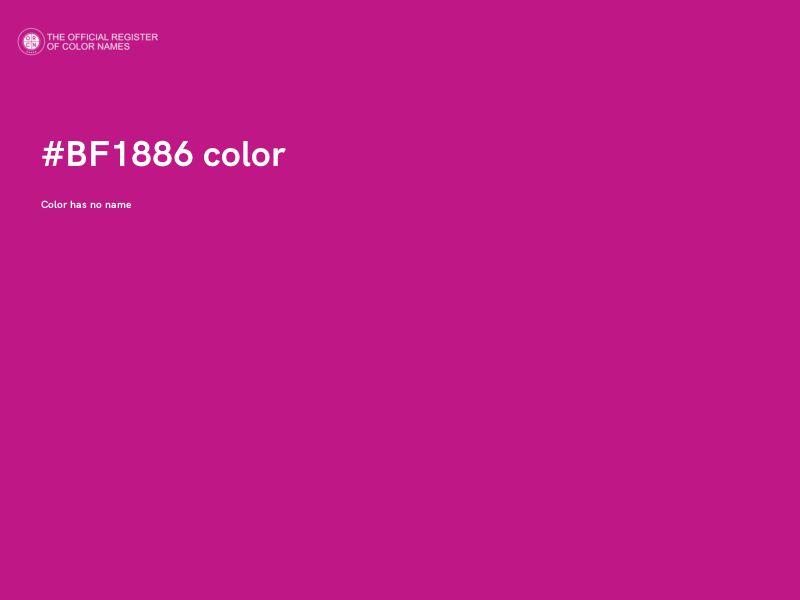 #BF1886 color image