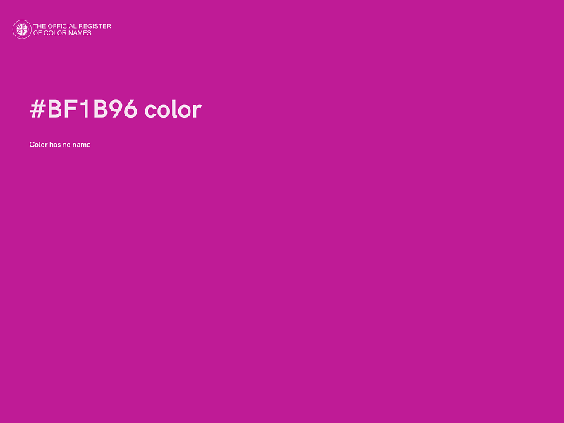 #BF1B96 color image