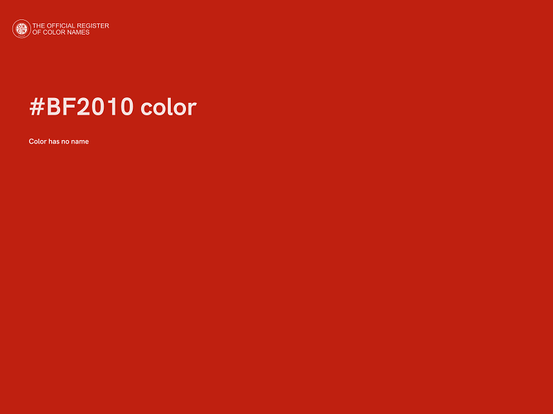 #BF2010 color image