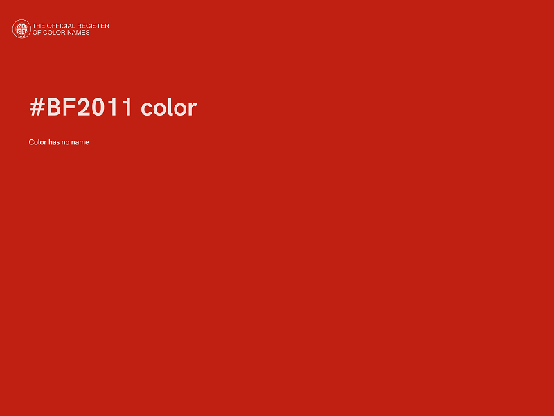 #BF2011 color image