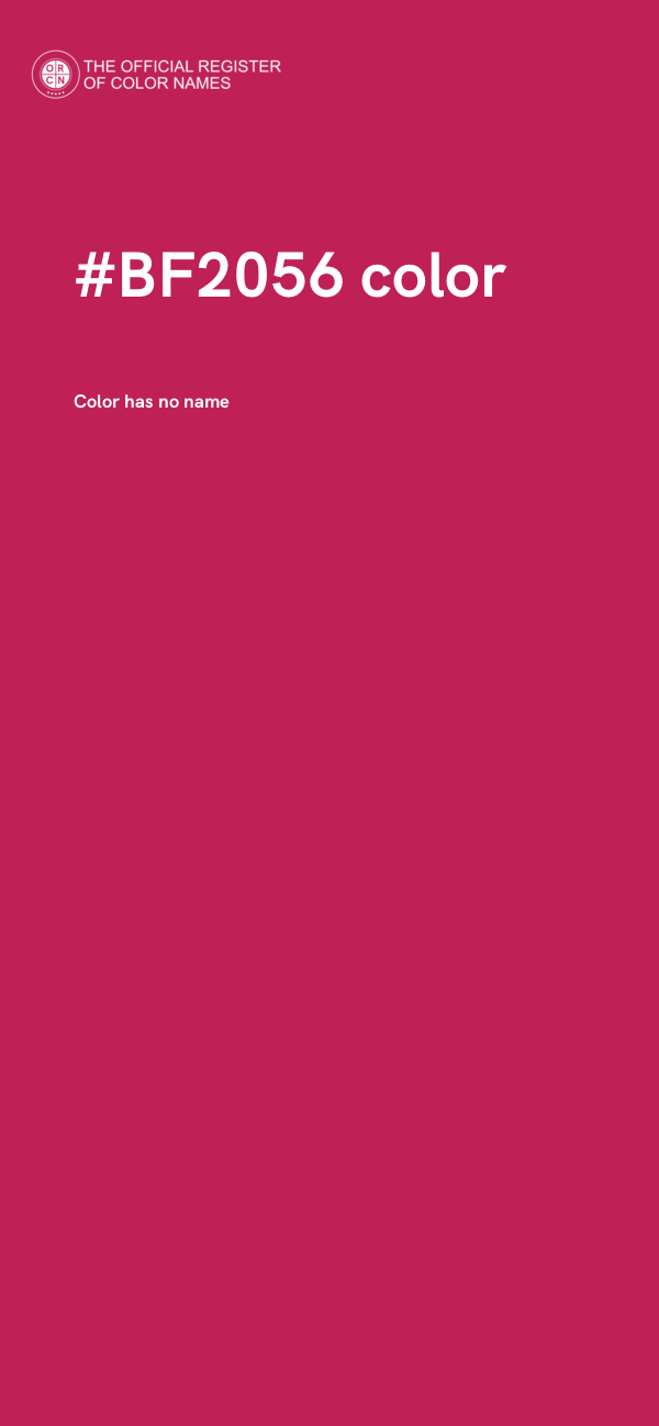 #BF2056 color image