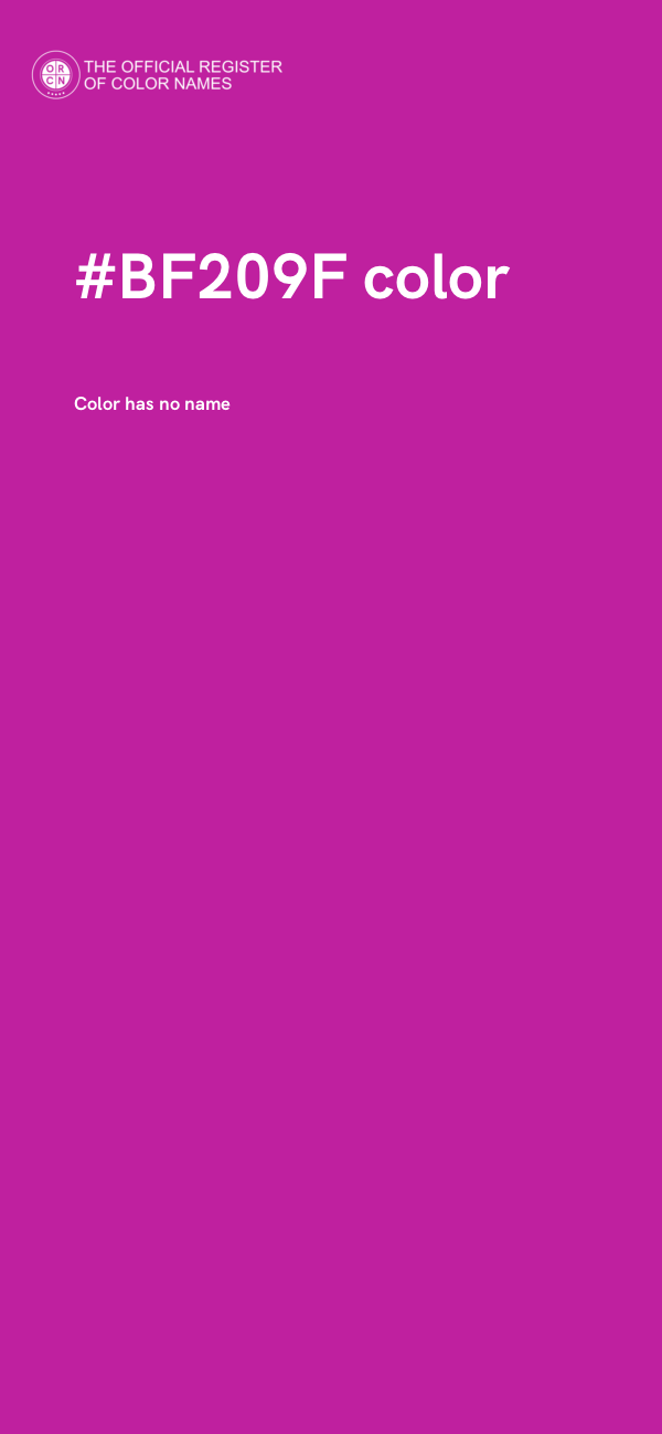 #BF209F color image