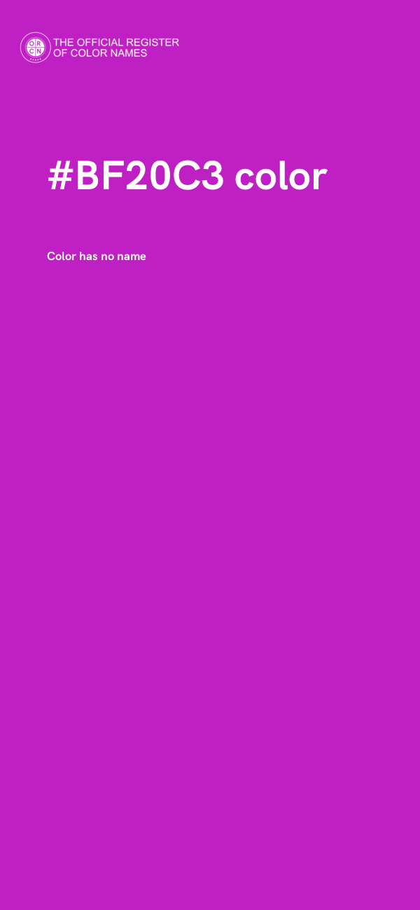 #BF20C3 color image