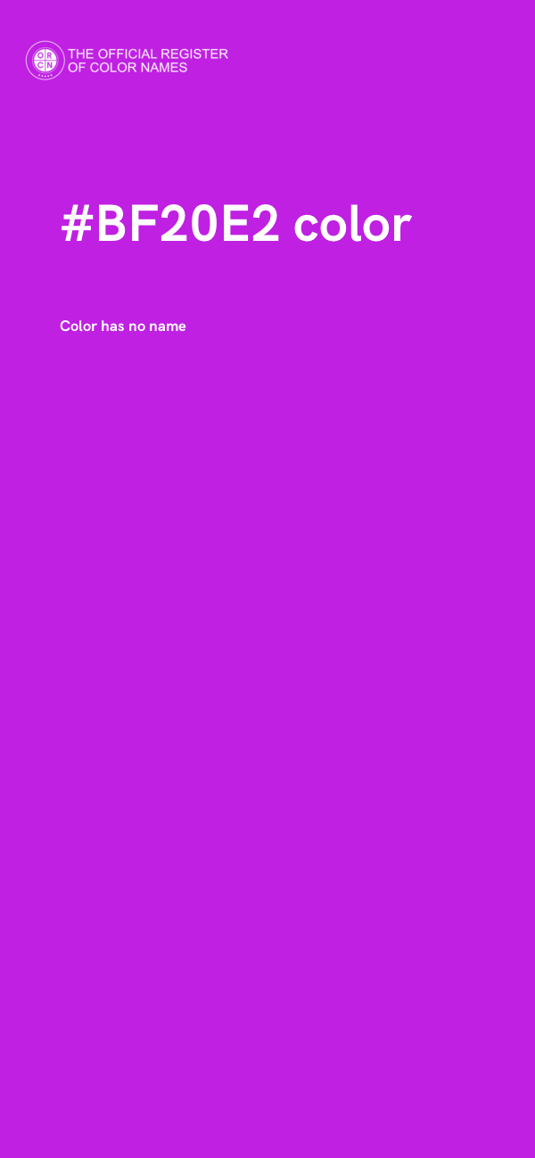 #BF20E2 color image
