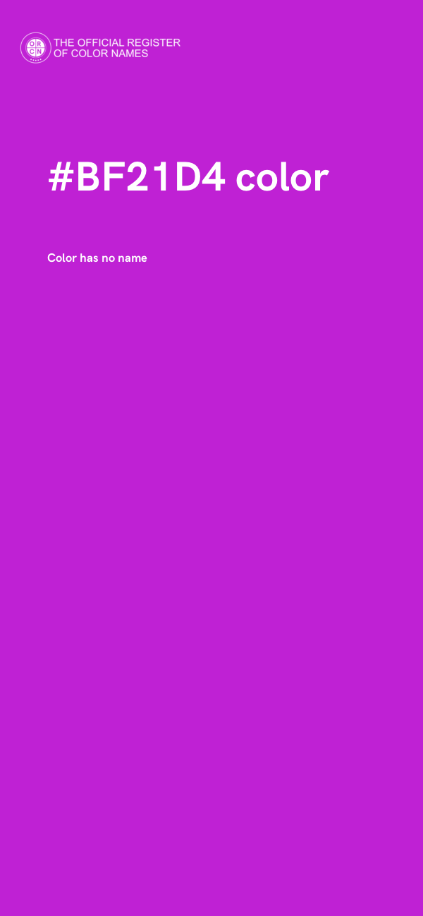 #BF21D4 color image