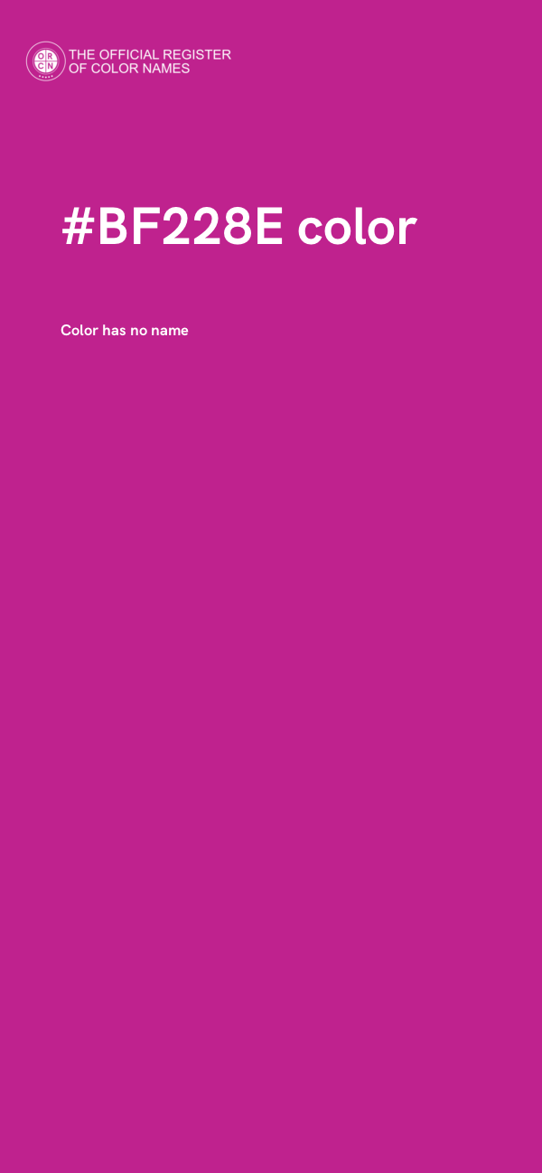 #BF228E color image